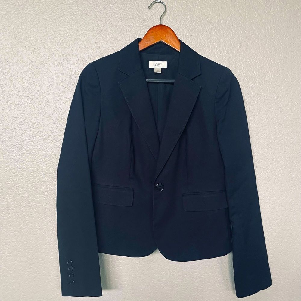 Ann Taylor LOFT Black Professional Blazer Coat Jacket 4